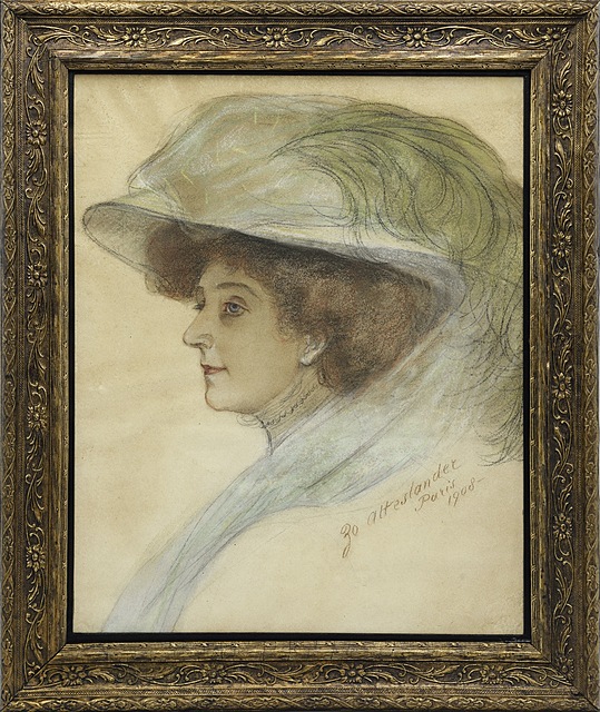 Portret kobiety w kapeluszu, 1908