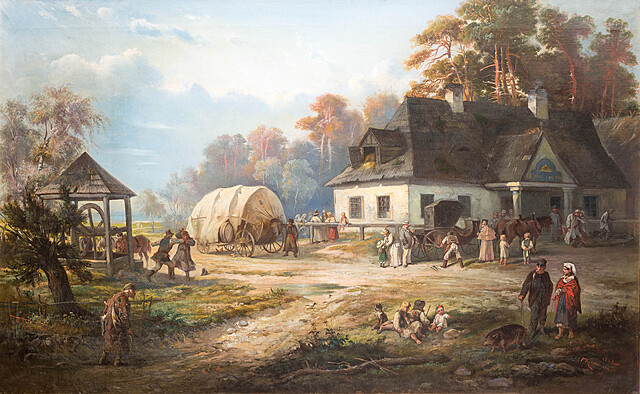 Przed karczmą, 1882 r.