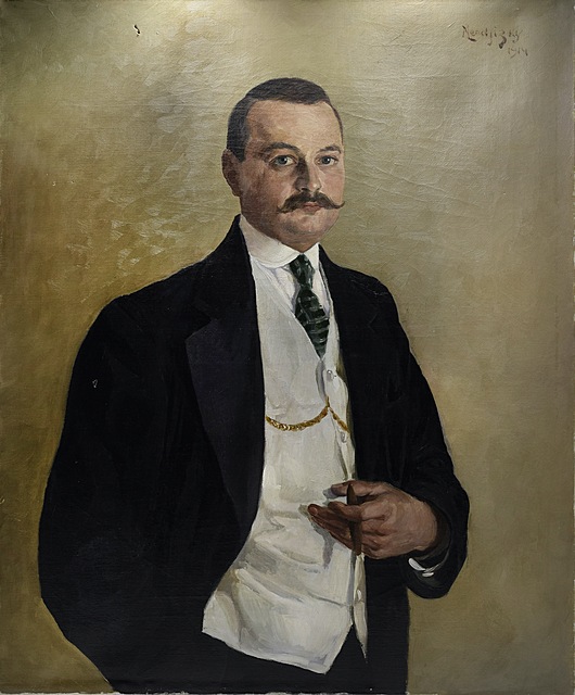 Portret mężczyzny z cygarem, 1914