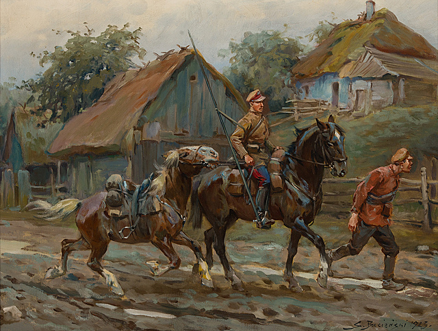 "Ułan z bolszewickim jeńcem", 1923 rok