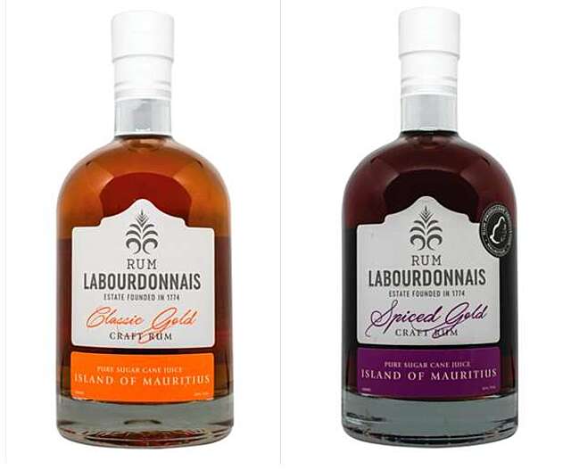 Republika Mauritiusu Labourdonnais Classic Gold Craft Rum 0,2L 40% Labourdonnais Spiced Gold Craft Rum 0,2L 40% Zestaw - 2 sztuki