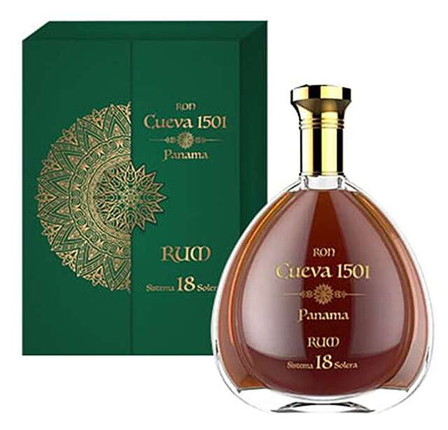 Panama Ron Cueva 1501 Sistema 18 Solera rum 0,7L 40%, 18 - letni