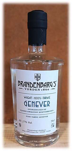 Brandenbarg's 100% Wheat, Pure Tarwe Genever 0,7L 37%