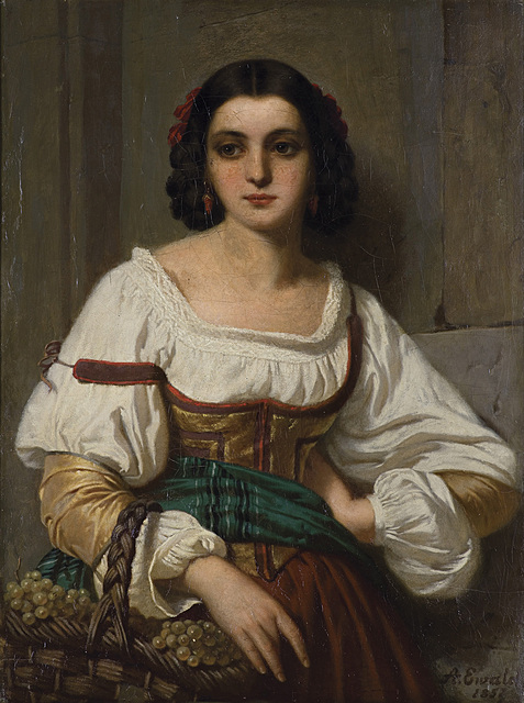 Włoszka z koszem winogron, 1862