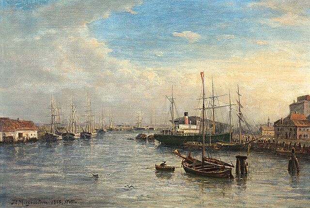 Port w Szczecinie, 1878