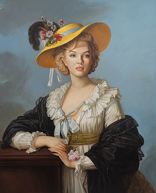 Marilyn Monroe w obrazie „Autoportret Elisabeth Vigée Le Brun", 2024