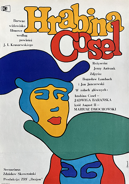 Plakat do filmu „Hrabina Cosel” w reż. Jerzego Antczaka(1969)