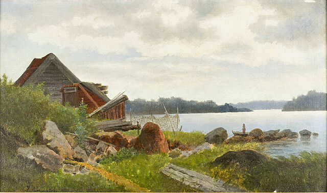 Nad rzeką, 1891