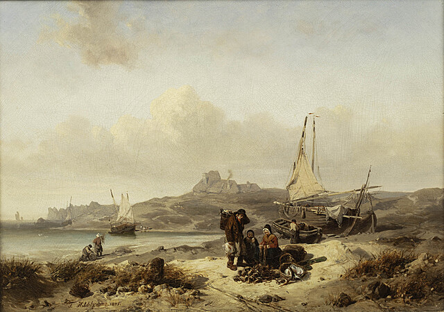 Na brzegu, 1845 r.