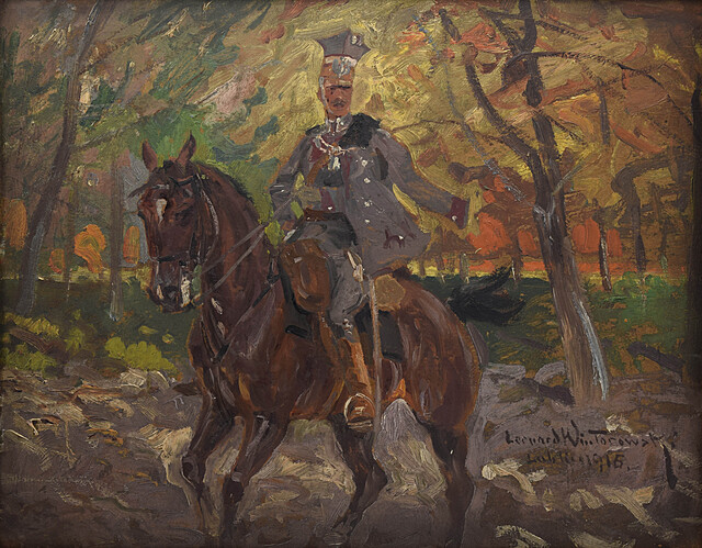 Legionista na koniu, 1916