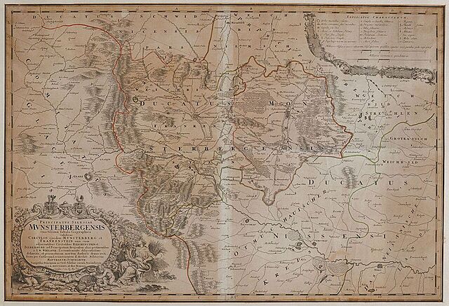 MAPA KSIĘSTWA ZIĘBICKIEGO, 1736