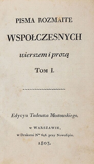 PISMA ROZMAITE WSPÓŁCZESNYCH WIERSZEM I PROZĄ