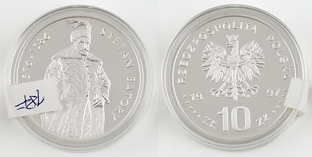 10 ZŁ, STEFAN BATORY, półpostać, 1997