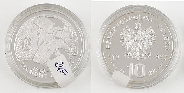 10 ZŁ, ZYGMUNT AUGUST, popiersie, 1996