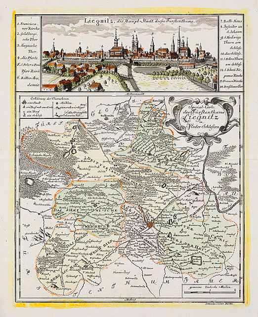 Special Carte des Fürstenthums Liegnitz in Nieder Schlesien