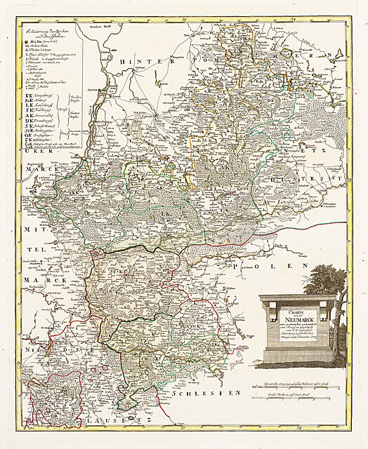 Charte von der Neumarck neu entworfen und nach ihren Kreisen…