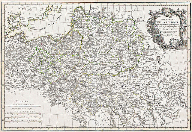 Carte generale de la Pologne avec tous les Etats…