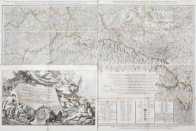 Carte de la Pologne divisée par provinces…