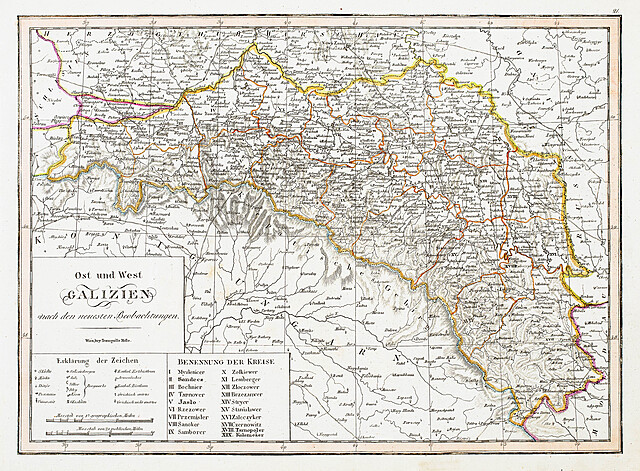 Ost und West Galizien nach den neuesten Beobachtungen