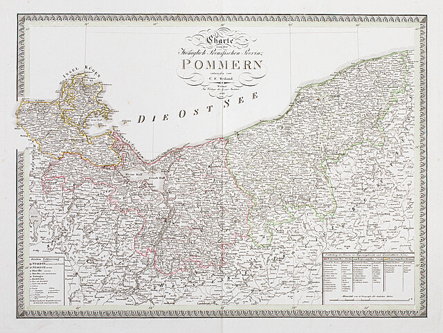 Charte von der Königlich Preusischen Provinz Pommern