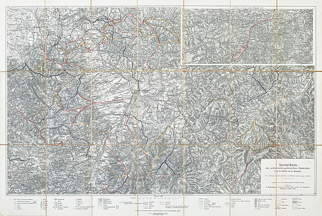 Special-karte der schlesisch-galizischen Beskiden