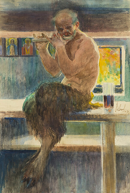 Faun grający na fujarce, 1931 r.