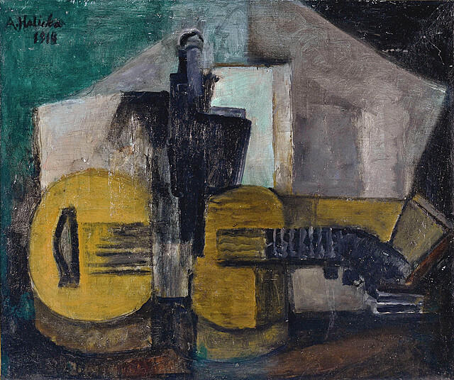 Martwa natura z gitarą , 1914