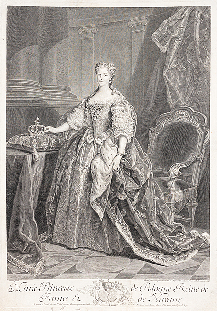 Marie Princesse de Pologne, Reine de France et de Navarre, ok. 1730