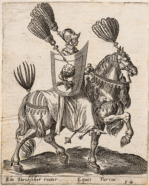 Ein Turskscher reuter, Eques Turcus z "Diversarum gentium armatura equestris”, 1575