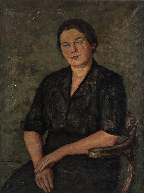 Portret siedzącej kobiety, 1946 r.