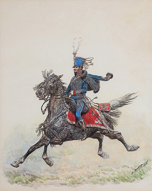 HUZAR 13 PUŁKU WOJSK KS. WARSZAWSKIEGO, 1915