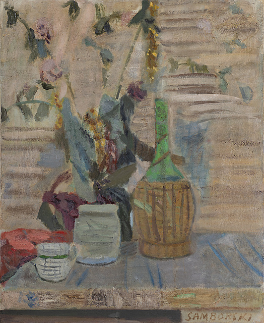 MARTWA NATURA Z BUTELKĄ, 1956