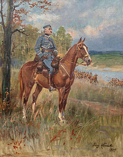 Marszałek Józef Piłsudski na Kasztance, 1929 r.