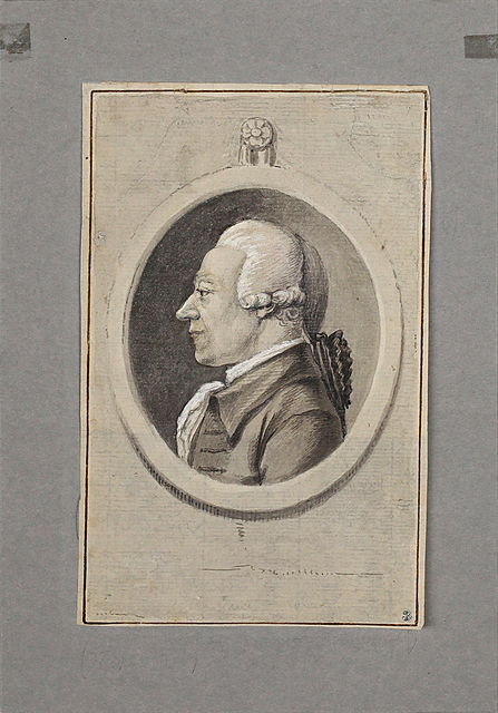 Portret w medalionie astronoma Johanna Elert Bode, 1788