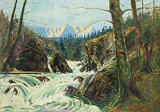 Karkonosze - widok na Śnieżne Kotły, 1929 r.