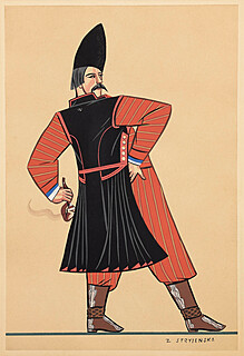 Chłop z Sieradza, plansza nr 25 z teki Polish Peasants’ Costumes, 1939 r.