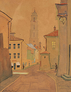 Uliczka w Wilnie
