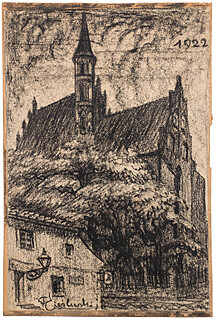 Kościół gotycki w Chełmnie, 1922 r.