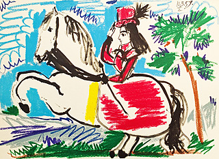 Equestrian-Cavalliere, z cyklu "Toros y Toreros", 1961