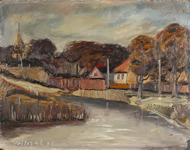 Pejzaż z okolic Jarocina, 1971