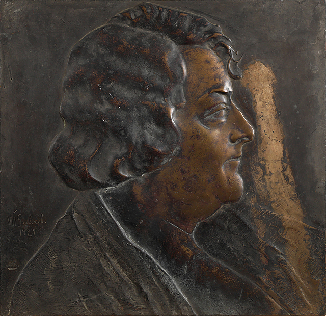 Plakieta z wizerunkiem Władysława Gruberskiego, Bracia Łopieńscy, 1929