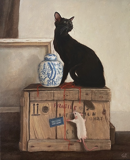 The black cat and the mysterious box, 2025