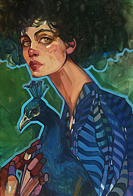 Georginia z pawiem, 2025