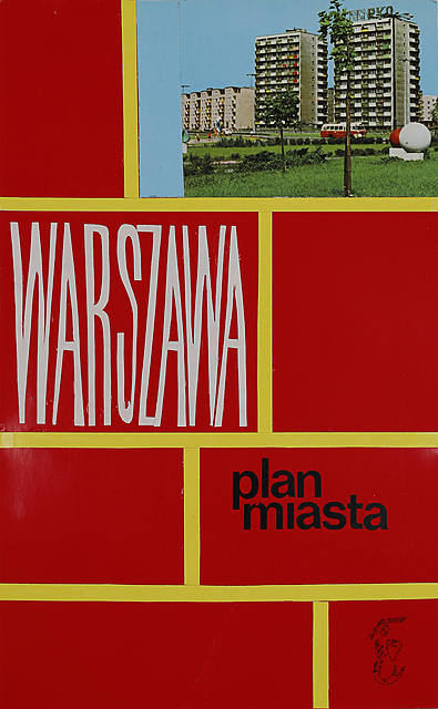 Projekt okładki. Warszawa. Plan miasta