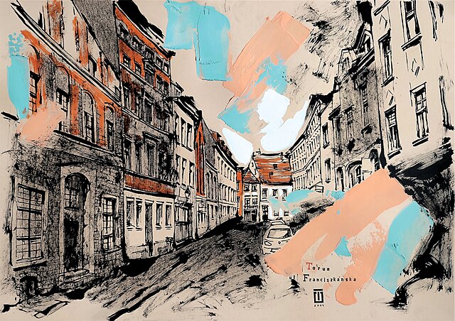 Szkic28. Toruń, ul. Franciszkańska, 2024
