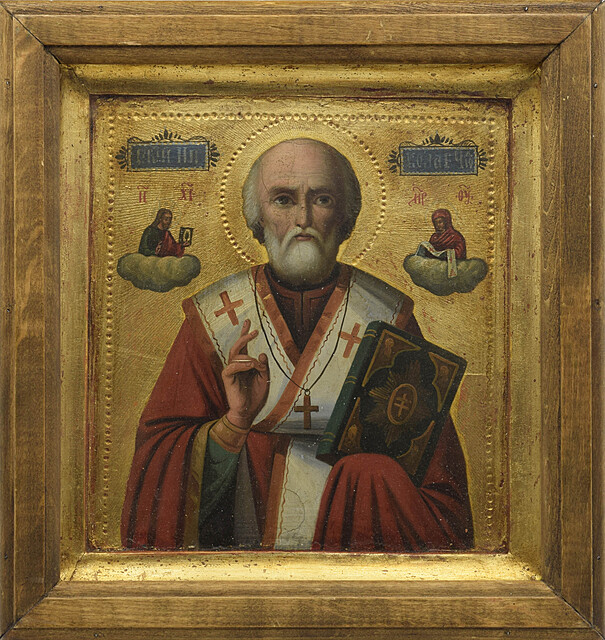 Ikona - Św. Mikołaj, w kiocie