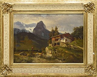 Pejzaż alpejski, 1870