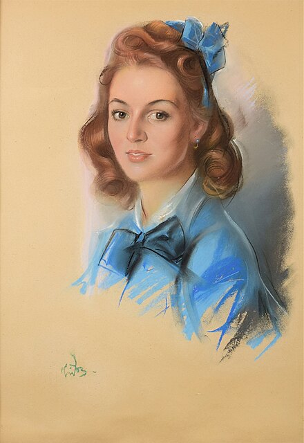 Portret pięknej pani