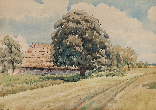 PEJZAŻ WIEJSKI, 1936