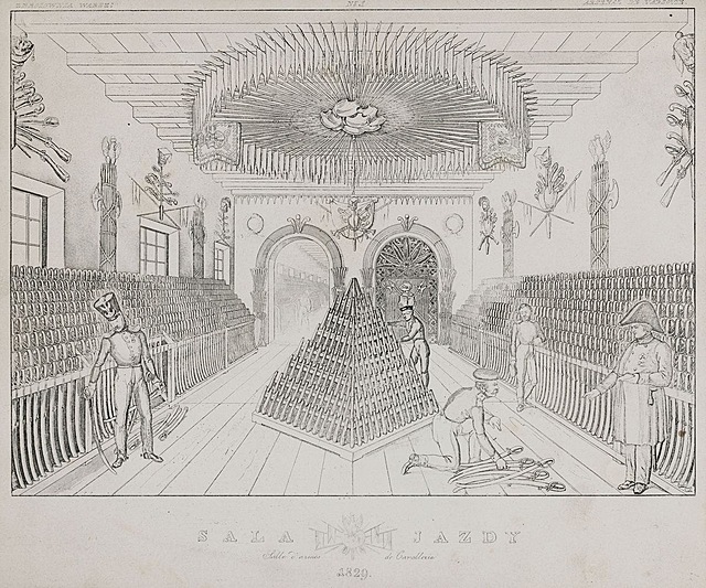 SALA JAZDY W ARSENALE WARSZAWSKIM, 1829